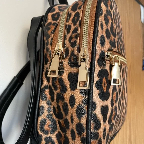 Leopard Print Backpack - Picture 3 of 12